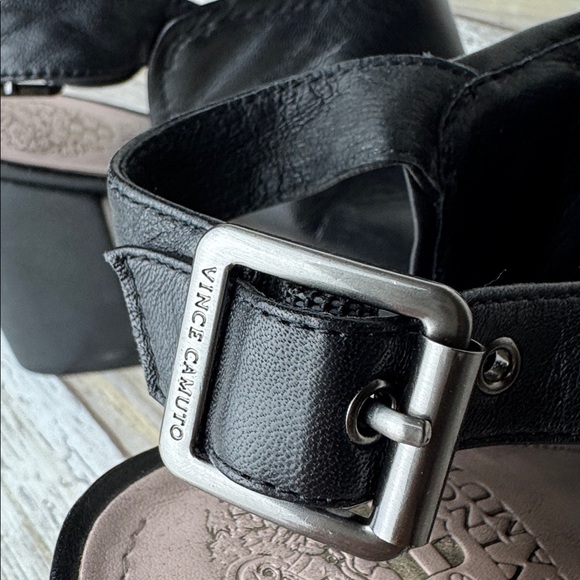 Vince Camuto Leather Open toe ankle booties size 7.5 - Picture 5 of 10